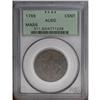 1788 1C Massachusetts Cent AU50 PCGS. Ryder 8-C, R.3.