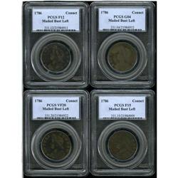 1786 COPPER Connecticut Copper, Mailed Bust Left VF20