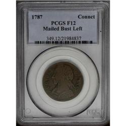 1786 COPPER Connecticut Copper, Mailed Bust Left Fine