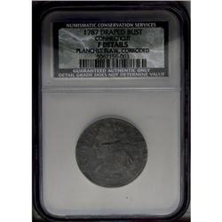 1787 COPPER Connecticut Copper, 1787 Over 1877--Planch