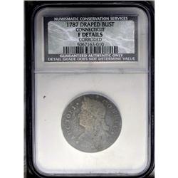 1787 COPPER Connecticut Copper, Draped Bust Lef--Corro