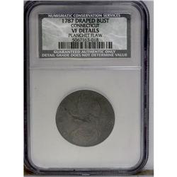 1787 COPPER Connecticut Copper, Draped Bust Left--Plan