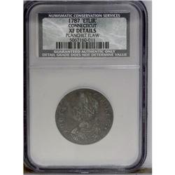 1787 COPPER Connecticut Copper, ETLIR--Planchet Flaw--