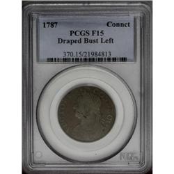 1787 COPPER Connecticut Copper, ETIIB Fine 15 PCGS, M.