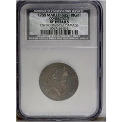 1788 COPPER Connecticut Copper, Mailed Bust Right--Env