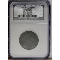 1788 COPPER Connecticut Copper, Draped Bust Left--Obve