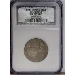 1788 COPPER Connecticut Copper, Draped Bust Left--Corr