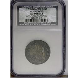 1788 COPPER Connecticut Copper, Draped Bust Left--Scra