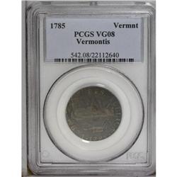 1785 COPPER Vermont Copper, VERMONTS VG8 PCGS. RR-2, B