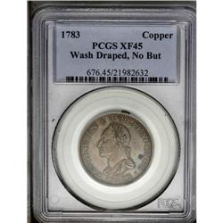 1783 1C Washington & Independence Cent, Draped Bust, N