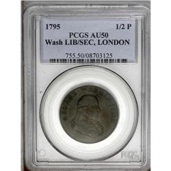 1795 1/2P Washington Liberty & Security Halfpenny, LON