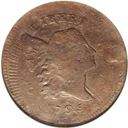 1795 1/2 C Plain Edge--Flipover Double Struck--Damaged