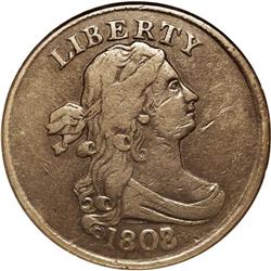 1808/7 1/2 C VF30 NGC. C-2, B-2, R.3. One of two early