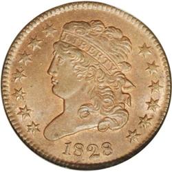 1828 1/2 C 13 Stars MS65 Red and Brown NGC. B-2, C-3,