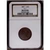 Image 1 : 1851 1/2 C MS65 Brown NGC. C-1, B-1, R-1. A lovely cho