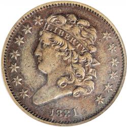 1831 1/2 C --Impaired Proof, Improperly Cleaned--NCS. O