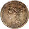 Image 1 : 1850 1/2 C PR62 Brown PCGS.