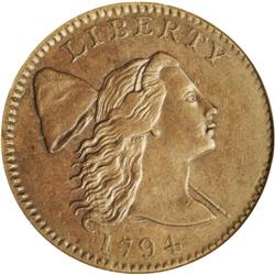 1794 1C Head of 1794 AU58 NGC. S-28, R.2. This is a lo