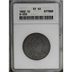 1802 1C XF40 ANACS. S-232, B-12, R.1. A richly detaile