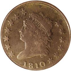 1810 1C --Full First Strike Brockage Reverse--VF30 PCGS