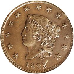 1825 1C MS63 Brown PCGS. N-9, High R.2. Ex: Joshua and
