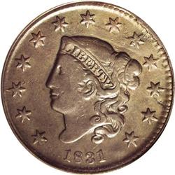 1831 1C Large Letters--Full Brockage Reverse--VF20 PCG