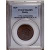 Image 1 : 1839 1C Booby Head MS63 Brown PCGS. N-13, R.2. A late