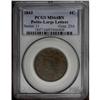 1843 1C Petite Head, Large Letters MS64 Brown PCGS. N-