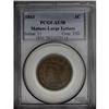 1843 1C Mature Head, Large Letters AU58 PCGS. N-16, R.
