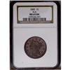 Image 1 : 1845 1C MS65 Brown NGC. N-4, R.1. Die State c. An inte