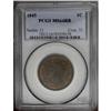 Image 1 : 1845 1C MS64 Red and Brown PCGS. N-10, R.3-. Die State