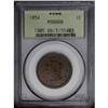 Image 1 : 1854 1C MS66 Red and Brown PCGS. N-11, R.2. Die State