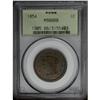 Image 3 : 1854 1C MS66 Red and Brown PCGS. N-11, R.2. Die State