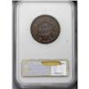 Image 2 : 1855 1C Upright 5s MS65 Brown NGC. N-7, R.1. GDS c. Wa