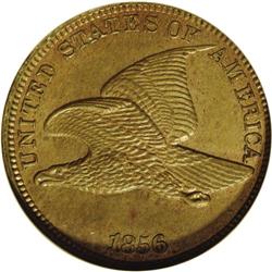 1856 1C MS62 ANACS. Snow-9. The usual diagnostics for