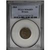 Image 1 : 1864 1C Bronze No L MS64 Brown PCGS. A glossy near-Gem