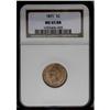 Image 1 : 1871 1C MS65 Red and Brown NGC. Both sides exhibit nee