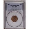 Image 1 : 1873 1C Closed 3 MS64 Red and Brown PCGS. Golden-tan p