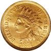Image 1 : 1874 1C MS65 Red NGC. A pleasing coppery-gold and oran