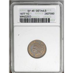 1877 1C --Whizzed--ANACS. XF45 Details. Well struck wit