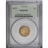 Image 3 : 1877 1C MS64 Red PCGS. The well known key issue in the