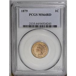 1879 1C MS64 Red PCGS. Sharply struck with bright semi