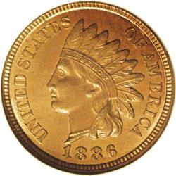 1886 1C Type Two MS65 Red and Brown NGC. The Type Two