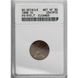 1888 1C --Cleaned--ANACS. AU Details, Net VF30. FS-010.