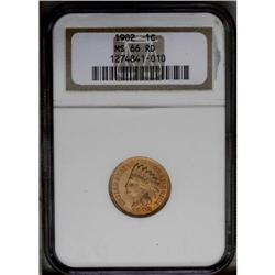 1902 1C MS66 Red NGC. An impeccably preserved Premium