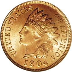 1904 1C MS66 Red PCGS. A sharply struck example of thi