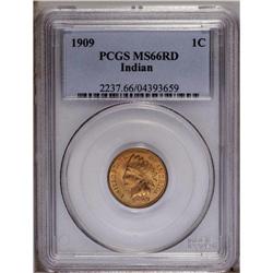 1909 1C MS66 Red PCGS. Full mint red with premium surf