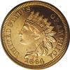 Image 1 : 1864 1C Bronze PR64 Red Cameo PCGS. The 1864 Bronze ce