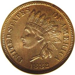 1882 1C PR67 Brown NGC. The rich violet-brown color in