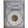 1887 1C PR66 Brown PCGS. Highly lustrous, golden-brown